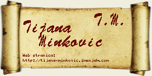 Tijana Minković vizit kartica